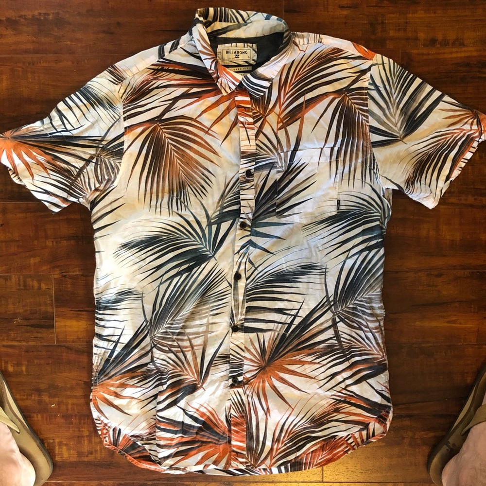 Billabong Men’s Palm Frond Button Down